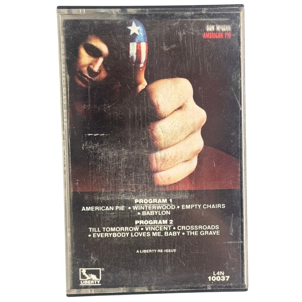 Don McLean American Pie Liberty Records Cassette Tape L4N 10037